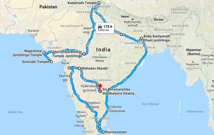 12 jyotirlinga tour by train