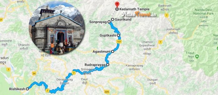 Travel Tips For Kedarnath How To Prepare Kedarnath Journey   Kedarnath Route Map 696x305 